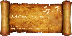 Számel Tímea névjegykártya